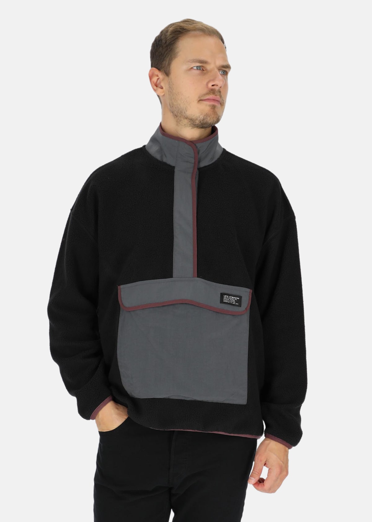 POLAR FLEECE MOCK NECK