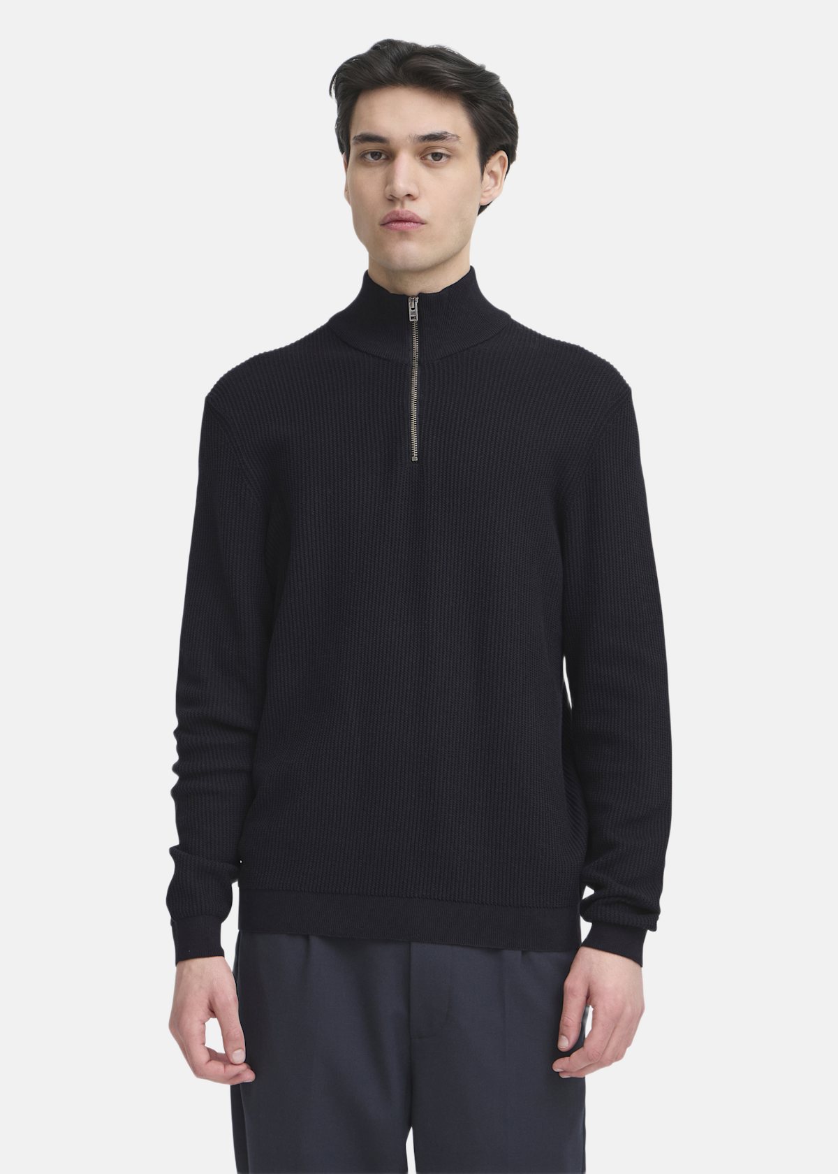 CFNOAR structured halfzip knit