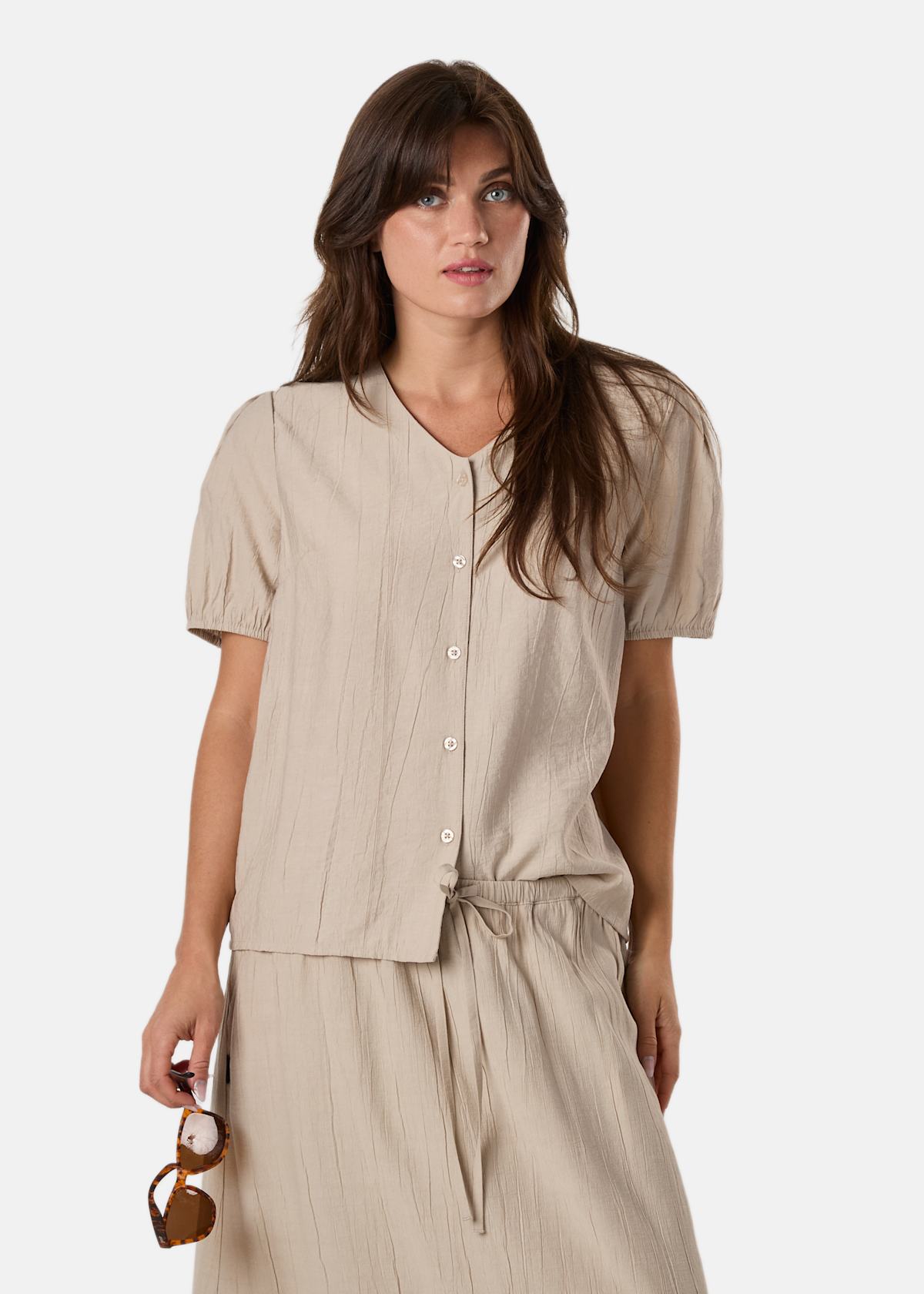 Savannah Crinkle Blouse W