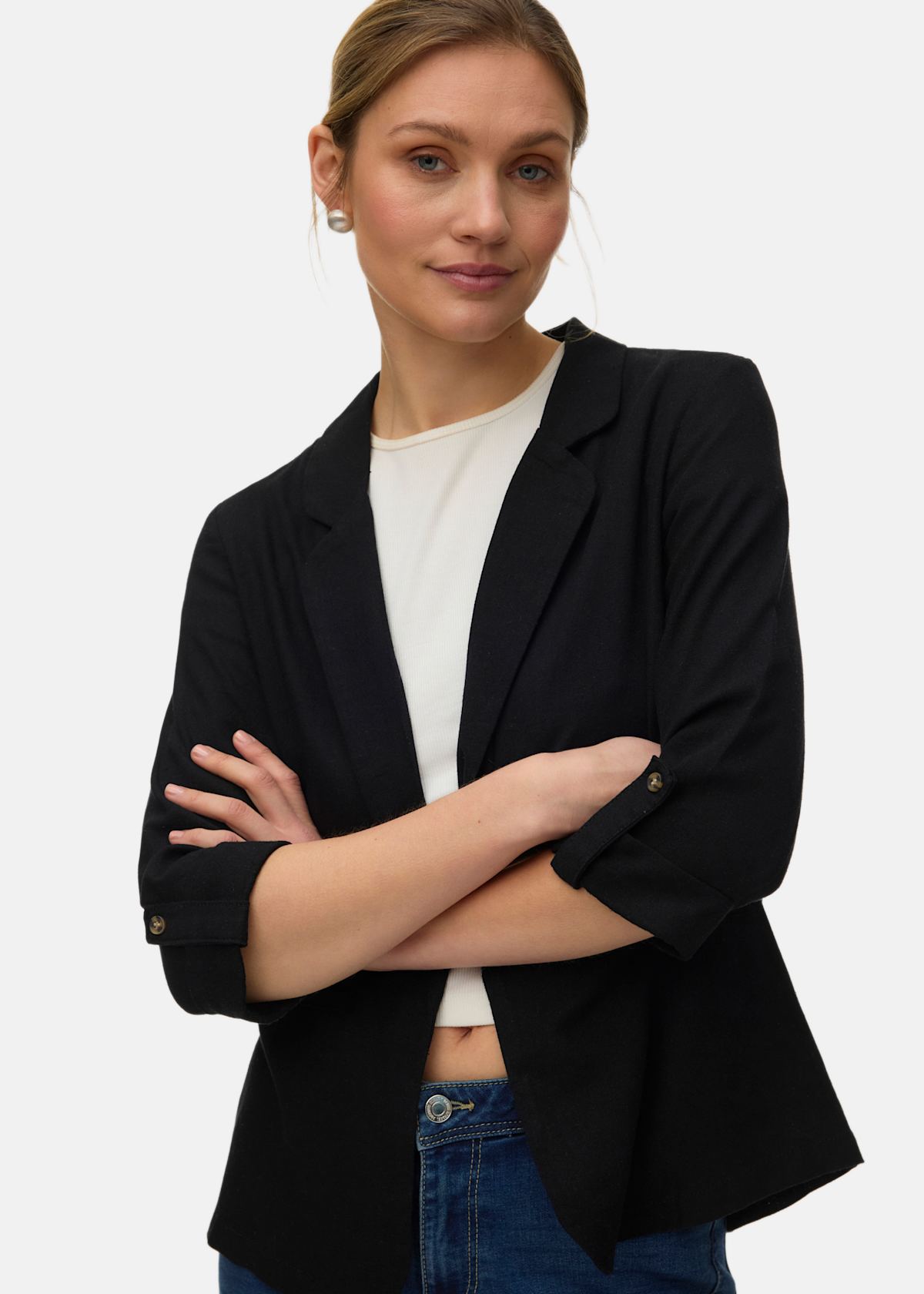 VMJESMILO 3/4 LOOSE BLAZER WVN