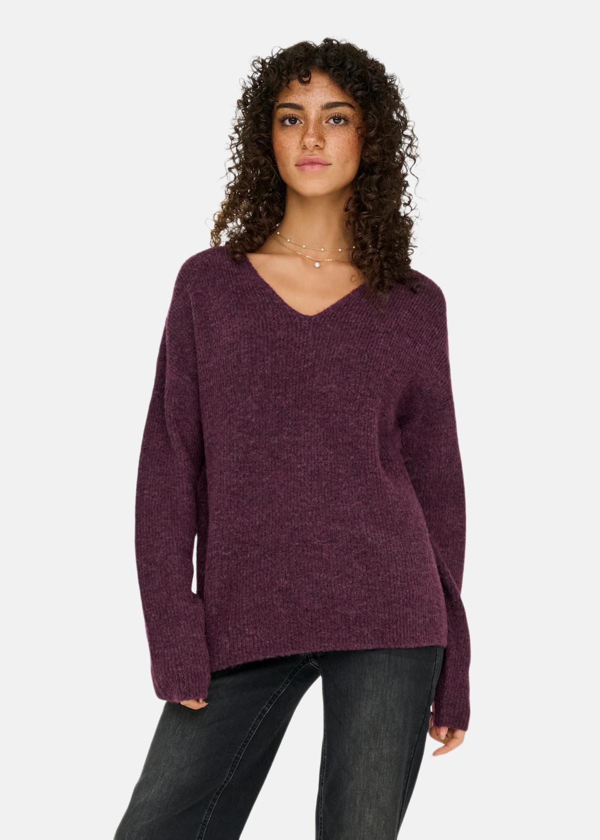 ONLCAMILLA V-NECK L/S PULLOVER