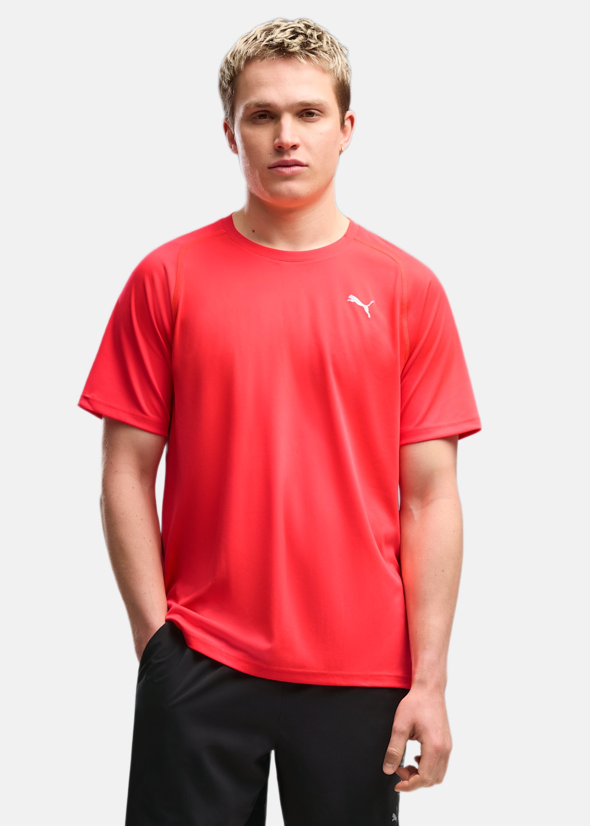 M PWRTRAIN FABRIC MIX TEE