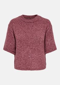 JDYLINEA S/S PULL O-NECK KNT N