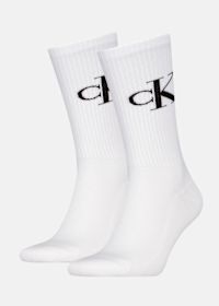 CKJ MEN SOCK 2P MONOGRAM