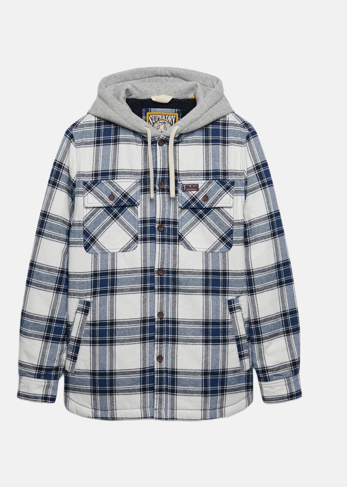 BORG LINED HOODED OVERSHIRT