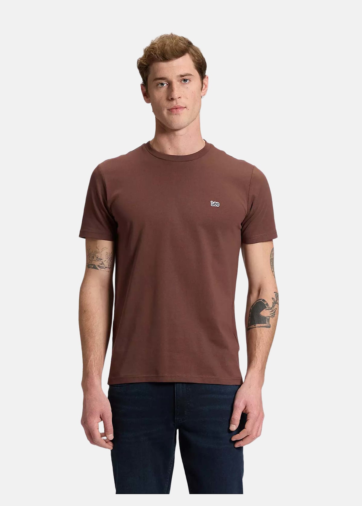 SS_PATCH_LOGO_TEE SHAVED_CHOCO