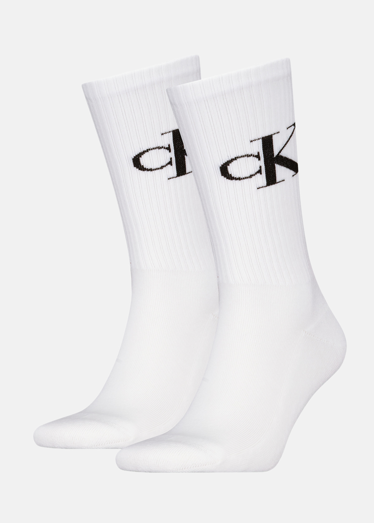 CKJ MEN SOCK 2P MONOGRAM