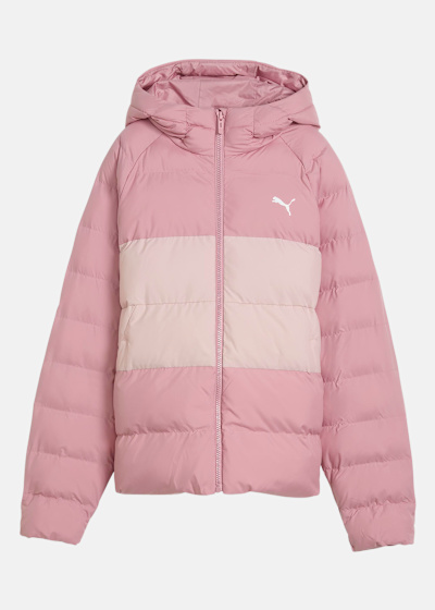 Synthetic Hooded Puffer Jacket