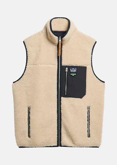 VINTAGE RETRO FLEECE GILET