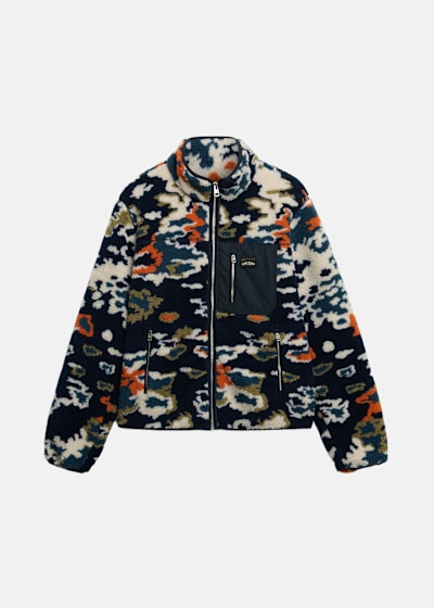 PRINTED FLEECE ZIP THRU