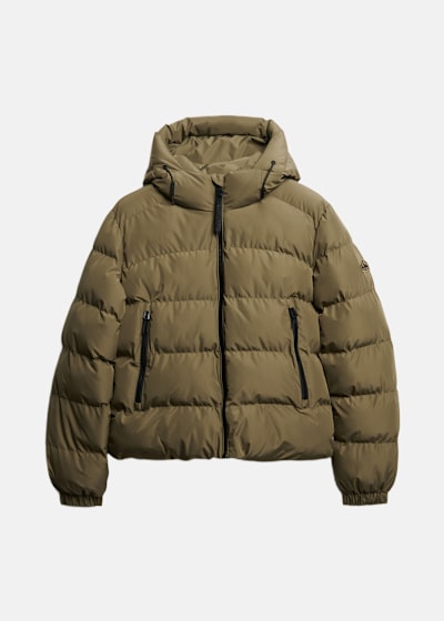 HOODED SPORTS PUFFER JACKET