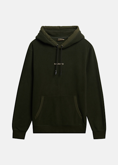 MICRO LOGO FLEECE HOOD