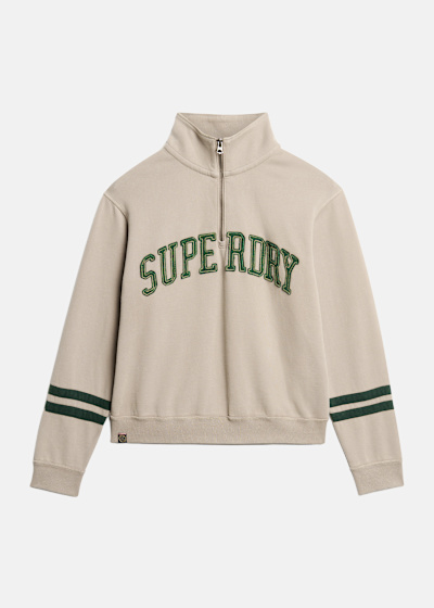 Athletic Applique Half Zip