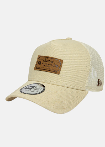 DENIM LEATHER PATCH TRUCKER N