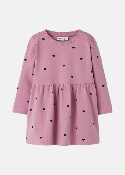 NMFDAVINA LS SWEAT BRU DRESS N