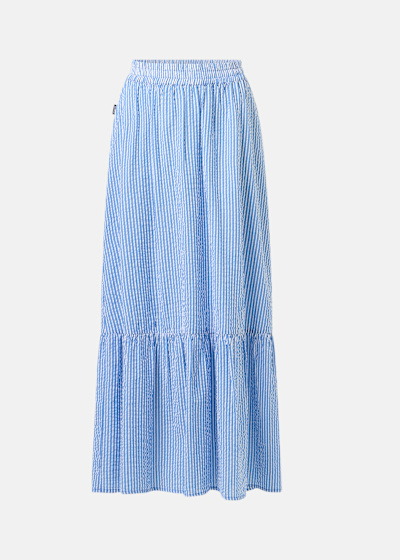 Marina Seersucker Long Skirt W