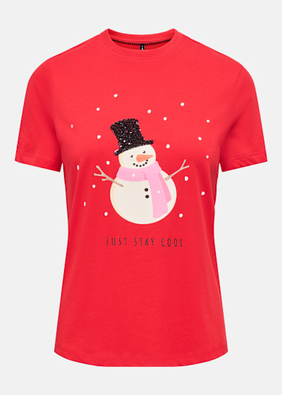 ONLKITA REG S/S TOP BOX XMAS J